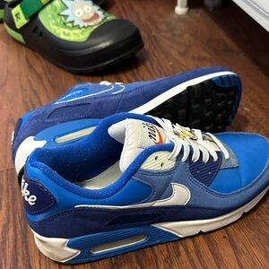 Nike Kids Blue and White Athletic Sneakers